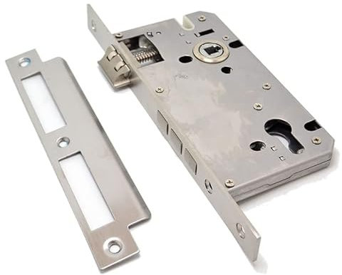 SkyjOy Serrure EncastréE Serrure muette en Acier Inoxydable 8560, Fendue, Porte en Bois, Porte en métal, Porte intérieure, Corps de Serrure, antirouille Serrure A Encastrer