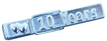 10 Years Tin Anniversary Clothes Peg Fridge Magnet, 10th Wedding Gift, Handcast By William Sturt