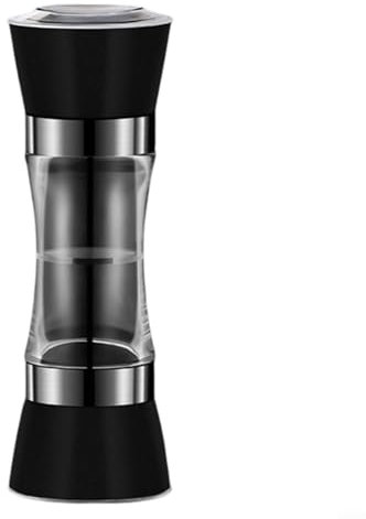 Adjustable Salt and Pepper Grinder Set, Pepper Shaker Spice Grinder, 2 in 1 Manual Spice Mills Stainless Steel(C)