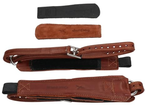 freejump Steigbügelriemen Pro Grip Leder Braun, Gr. M