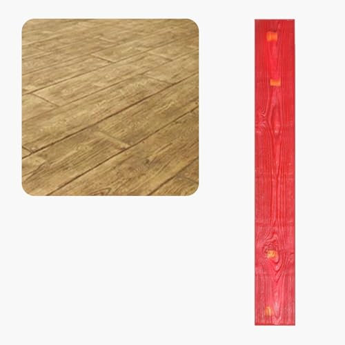 UrbanUp Moule Beton Tapis de Moulage pour Sol en Béton à Grain de Bois Ciselé, Tapis D'estampage en Béton Flexibles, Tampons en Béton D'ardoise D'extérieur sans Couture pour Les Chemins en Ciment