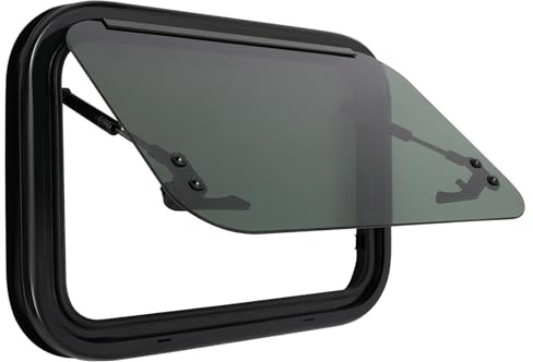 MINRS Fenêtre de camping-car avec moustiquaire latérale pour caravane, protection solaire, fenêtre coulissante pour VR, caravanes, véhicules de loisirs, camping-car, 500x350mm