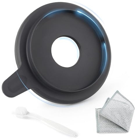 TGHongKy Tapa para Thermomix TM5 Tapa Incluye Junta de Silicona Tapa para Olla Robot de Cocina Meister para Thermomix TM6 Buen Efecto de Sellado Incluye Paño de Cocina y Cepillo de Limpieza XX