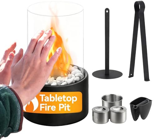 Feuerstelle Für Tische - Schreibtischkamin | Tragbare Feuerstelle | Geeignet Für Die Verwendung Auf Schreibtisch Nachttisch Tisch Balkon In Der Wohnung Im Wohnzimmer Und Im Schlafzimmer Zuhause