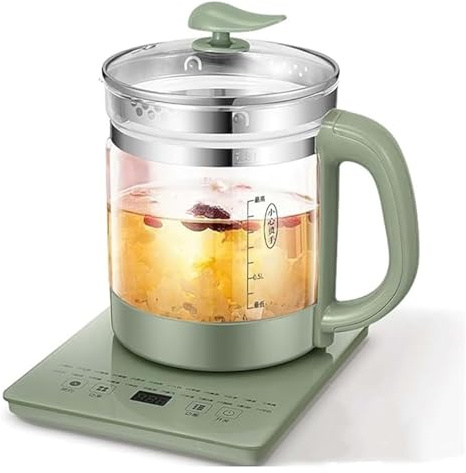 1.8L Electric Tea Maker with 24H Timer, Fully Automatic Multi-Function Kettle, Temperature Control for Brewing Tea, Coffee, and Infusions(Green)