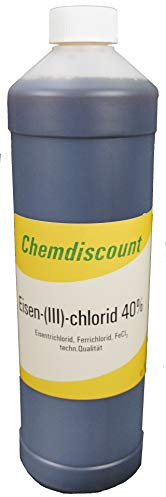 1Liter Eisen-III-chlorid (40% ige Lösung) (ca.1,5kg), Eisenchlorid, Ätzmittel, versandkostenfrei