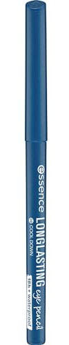essence cosmetics LONG-LASTING eye pencil, Kajal, 18 Stunden Halt, wasserfest, Nr. 09 cool down, blau, definierend, langanhaltend, vegan, wasserfest, Mikroplastik Partikel frei (0,28g)