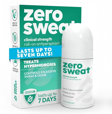 ZeroSweat Antiperspirant Deodorant | Clinical Strength Hyperhidrosis Treatment - Reduces Armpit Sweat