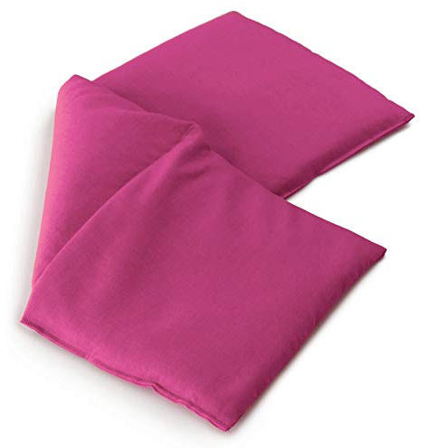 Hot Cherry Pit Pillow - Heating Pad and Cooling Bag - Cherry Stone - Microwavable (Pink, 3 Pockets Style 19.6 x 7.8 in)