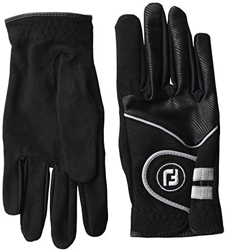 FootJoy RainGrip Paire de Gants de Golf pour Femme Noir Taille L