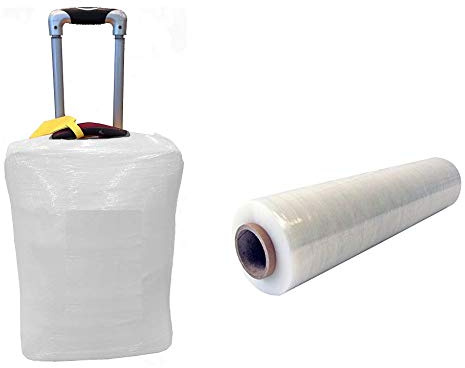 UNIVERS GRAPHIQUE Film étirable pour Bagage Valise Emballage Blanc Opaque 450 mm x 270 mètres Film Protecteur Extensible Manuel