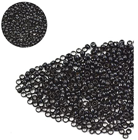 2.5mm Kupfer Nano Ringe Micro Links Ringe Haarperlen Kein Silikon Drin für Microring Haarverlängerungen (1000 Stück Schwarz)