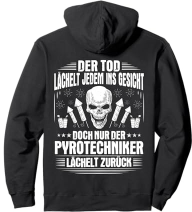 Pyrotechnik Lächeln Feuerwerk Pyrotechniker Pullover Hoodie