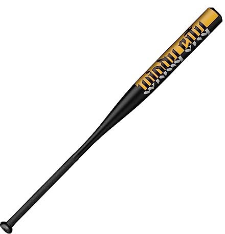 DeMarini Unisex-Erwachsene Windy City SP (1020 ml) Slowpitch Softballschläger, Schwarz/Gold, 34/36 oz