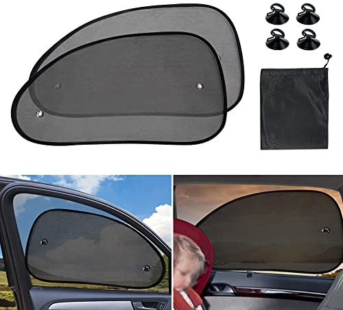 VARGTR 2 Pack Car Window Shade,Universal Car Sun Shades Cling Sunshades Keep Your Vehicle Cool,Car Styling Accessories Sun Shade Cover Visor for Car Windows Sun Glare and UV Rays