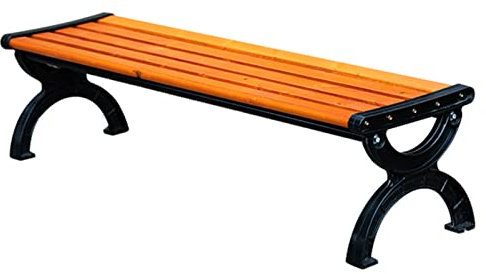 Gartenbank Hof Terrasse Metallbank Lattensitz, Bankstuhl mit Stahlrahmen im Freien, Veranda Arbeit Eingangsbereich Sitzbank Wetterfeste Möbel Sitzgelegenheiten, Schulkrankenhaus Shop Loveseat Bench