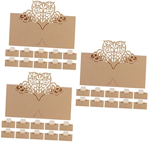 Abaodam 75stücke Platzkarten Für Hochzeiten Elegante Tischkarten Zur Dekoration Praktische Namenskarten Für Feiern Partys Und Veranstaltungen Für Rustikale Hochzeiten Und Besondere