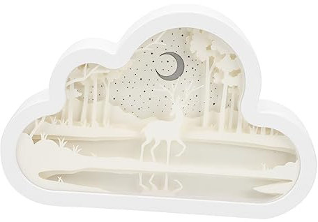 UKCOCO Überlapplicht Aus Papier Exquisiter Hohllampendekor Einzigartige Papierschnitzlampe Für Wohndekor Cloud Form Carving Licht
