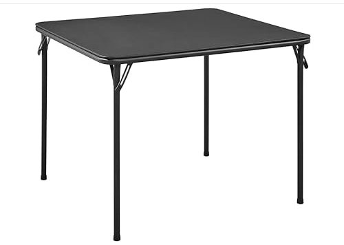 BOOSDEN Klapptisch, Multifunktionstisch, Klappbar Tisch als Campingtisch, Gartentisch, Balkontisch, Esstisch, Faltbarer Tisch, 80cm X 80cm X 70cm, Schwarz