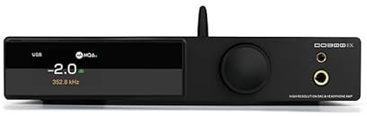 SMSL DO300EX MQA DAC Bluetooth 5.1 Amplificatore per cuffie bilanciato AK4191 e AK4499EX XU316 USB/OPT/COAX/I2S Ingresso RCA/XLR/4,4 mm/6,35 mm Uscita cuffie HiFi Desktop DAC preamplificatore (nero)