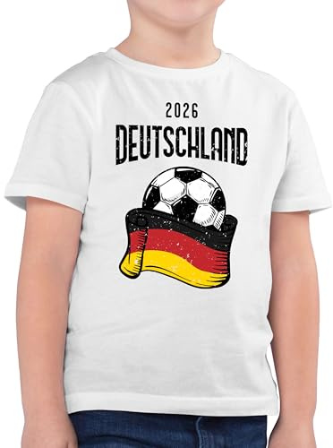Shirtracer - Kinder T-Shirt Jungen - Fußball EM WM - Germany 2026 Deutschland