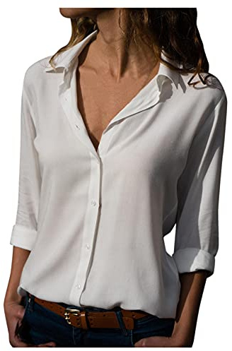 Uwdiohq Day Prime Deals Today 2024 Bluse Eleganti Taglie Comode Magliette Cotone Manica Corta Donna Crop Top Donna Maniche Lunghe Camicetta Gialla Donna Blusa Donna Elegante Mezza Manica My Orders