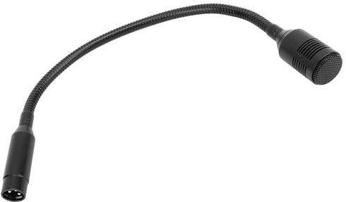 EIMSOAH Microphone à Col de Cygne, Microphone à Tuyau Enfichable à 3 Broches de 45 Cm, Micro à Col de Cygne en Alliage D'aluminium pour Podium de Conférence, Salles de Réunion, Salles de