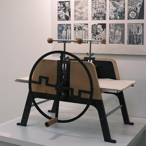 Hlixzoy Desktop-Druckplattenherstellungsmaschine, Trommeldurchmesser 5 cm, Trommellänge 28,5 cm, Desktop 55 * 28, Geeignet Für Papier-, Holz- Und Kupferstichproduktion