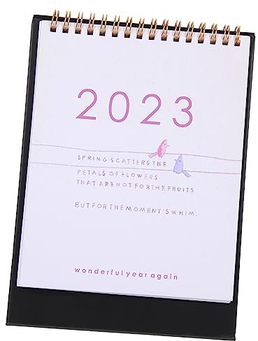 VILLCASE 4stücke Desk Calendar Stylische Tischkalender-dekoration Für Büro Und Zuhause Tearable Hochwertigem Mit Praktischen Notizseiten Und Robuster Drahtbindung Für Effektives