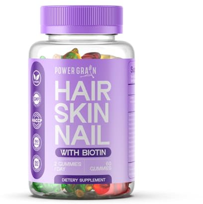 Hair Skin and Nails Gummies – 4000 Mcg Biotin Vegan Vitamins for Men & Women – Promotes Healthy Hair Growth, Strong Nails, Radiant Skin – 10X Extra Strength Formula