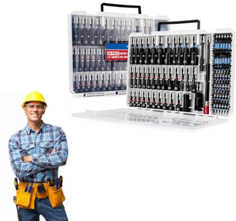 UCK-KIT Conjunto De Controlador De Tuerca De Impacto Magnético De 80 Piezas, Juego De Controlador De Tuerca Magnética, Broca Antideslizante De Destornillador De Alto Montaje,80PCS