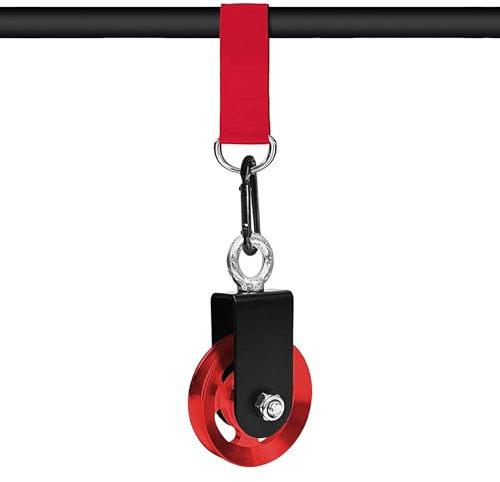 Flaschenzug System Für Heimfitnessstudio - Fitness Umlenksystem Set,Rostbeständiges reibungsloses Trainingsgerät belastbares Fitness-Zubehör für Garagenorganisation und