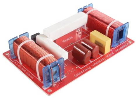Durlo Diviseur de fréquence pour haut-parleur de scène 400 W, réglable, aigus/graves, filtre de croisement 2 voies 090-WEAH-2606
