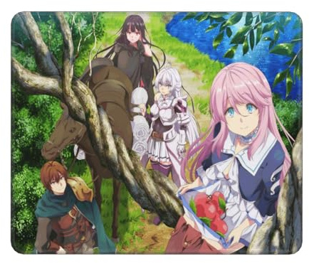 Anime Redo of Healer Gaming Mouse Pad Non-Slip Mousepad Stitched Edge Computer Mouse Pads for Desk Accessories 10x12in