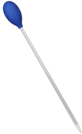 Toddmomy Fish Tank Water Changer Coral Feeder Blue Plastic Multi-functional Aquarium Tool with 30cm Long Acrylic Tube and Silicone Sucker for Reef Feeding and Cleaning