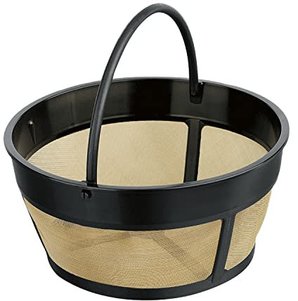 Hamilton Beach Filtro permanente de tono dorado, se adapta a la mayoría de cafeteras de 8 a 12 tazas (/80675)