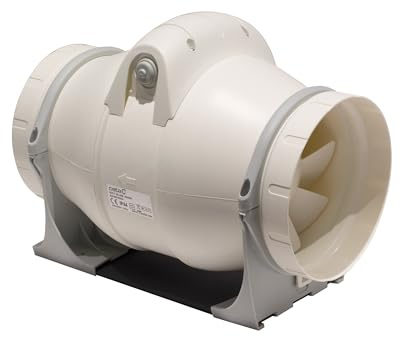 Cata Extractor de Conducto DUCT IN-LINE 160/560 Alto Rendimiento Bajo Nivel Sonoro 27 dB Gran Potencia 70W Velocidad 2700 r.p.m Incluye Bridas Sujeción Diámetro 160 cm