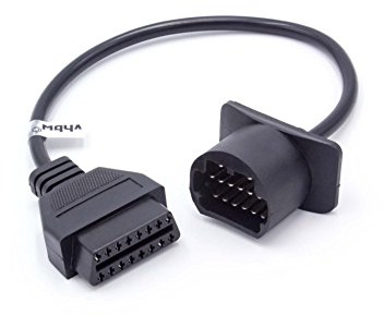 vhbw OBD Adapter 17Pin-OBD1 auf OBD2 kompatibel mit Ford | 19,3 cm