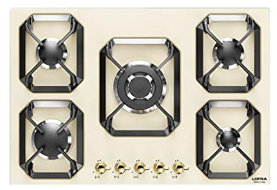 Lofra HRBI7A0, Piano cottura a gas DolceVita 75, Beige