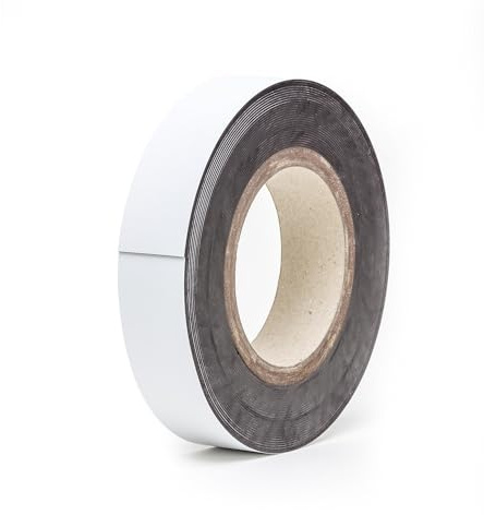 kaiserkraft | Magnet-Lagerschilder | Rollenware | weiß | Höhe 25 mm | Rollenlänge 10 m