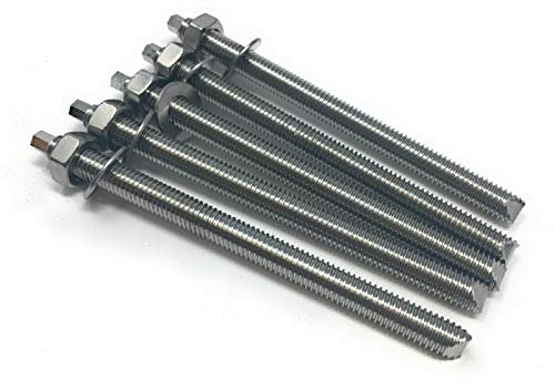 Ankerstange 5 Stück galvanisch verzinkt od. edelstahl A2/A4 - Gewindestangen M8/M10 (A4, M8x110)