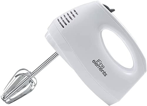 MantraRaj Hand Mixer Two Stainless Steel Whisks and Flat Beaters (150W/220-240V/50-60Hz) Five Speed Selection, One Button Ejection, Robust & Easy-Clean for Kitchen Baking Cake Mini Egg Cream