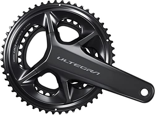 SHIMANO Ultegra FC-R8100 Kurbelgarnitur, 12-Gang, Hollowtech II, Spindelschnittstelle, Schwarz (172,5 mm, 52/36/12-Gang)