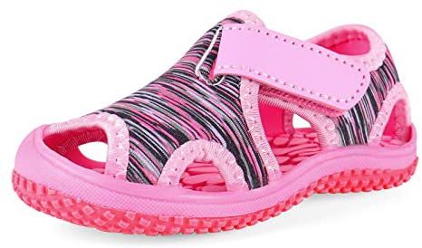 Cheerful Mario Sportivi Sandali Per Bambino Bambina 1-7 Anni Punta Chiusa Estive Scarpe da Spiaggia Antiscivolo Rosa 23 EU