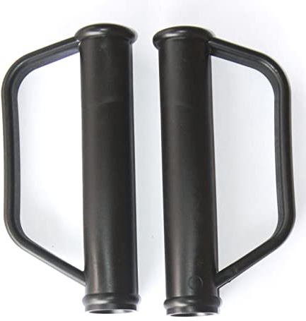 2X Schubkarrengriff Sackkarrengriff Griff Schubkarre Sackkarre - 25mm SCHWARZ