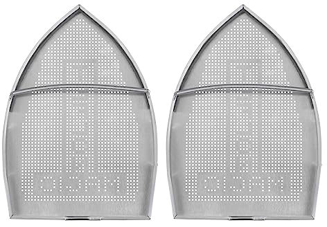 QUARKZMAN 2pcs Fer Couvrir Antiadhésif Fer Chaussure Aluminium Électrique Fer Assistant Fer Semelle Plaque Repassage Protecteur Convient Plus Petit Que 205mm(Longueur) x 144mm(Largeur)