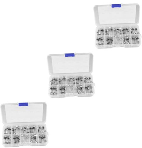 Housoutil 3 Sätze 0 5 A – 20 A Glasröhren-schutzhülle Sortiertes Kit Flink Für Heim- Und Autoelektronik 60 Stück * 3