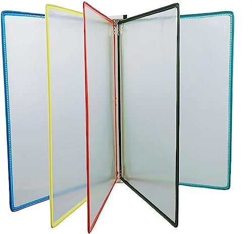 SaVgu Ordner mit Taschen, Flipchart-Ausstellungsständer, an der Wand montierter Zeitschriftenständer, Aktenhalter, A4-Schilder-Ausstellungshalter, Mehrfarbig/farbig
