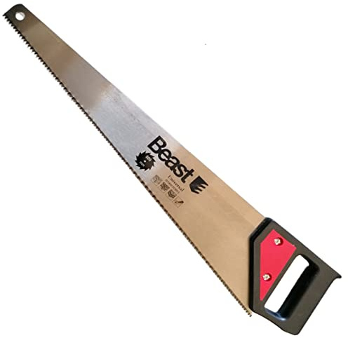 Serrucho de Mano para Madera 500 mm – Hoja de Alta Resistencia con Dientes Bimetálicos, Mango Ergonómico Antideslizante, Corte Preciso y Suave – Ideal Carpintería, Taller y Construcción