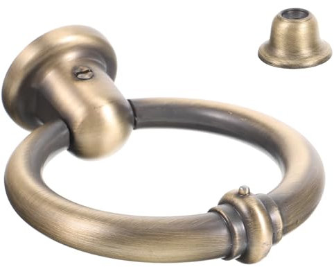 Veemoon Batacchio Portone: Pomello Porta Blindata, Pomello Porta Esterna, Battente Per Di Sicurezza Moderno e Semplice Batacchio Retrò Antico Anelli Di Antichi Battente Della Targa Della